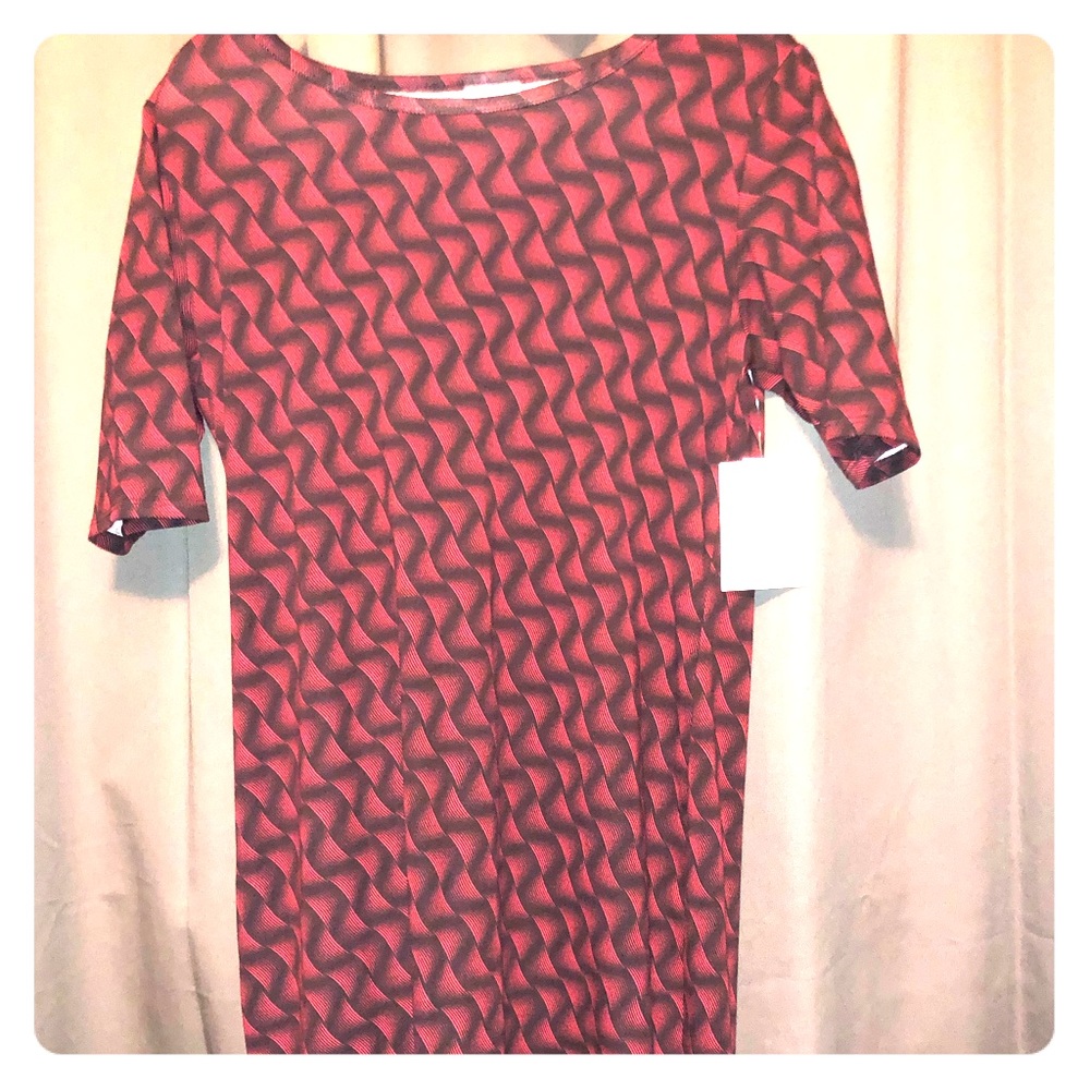 Lularoe Julia. Red and Black. ❤️ XL